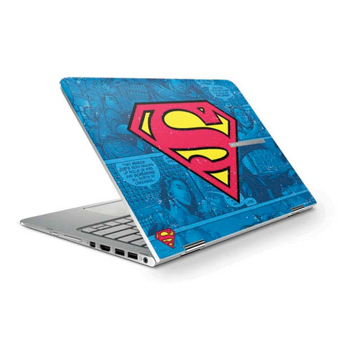 DC Comics Superman Logo Background Pattern HP Spectre Skin