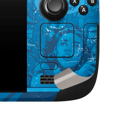 DC Comics Superman Logo Background Pattern Steam Deck Handheld Gaming Computer Skin