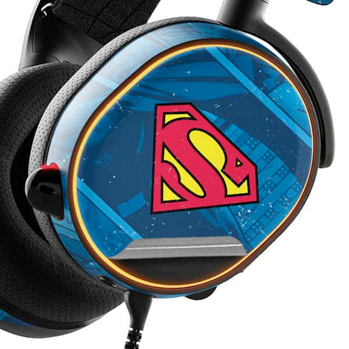 DC Comics Superman Logo Background Pattern SteelSeries Arctis 5 Skin