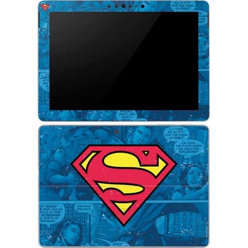 DC Comics Superman Logo Background Pattern Surface Go Skin