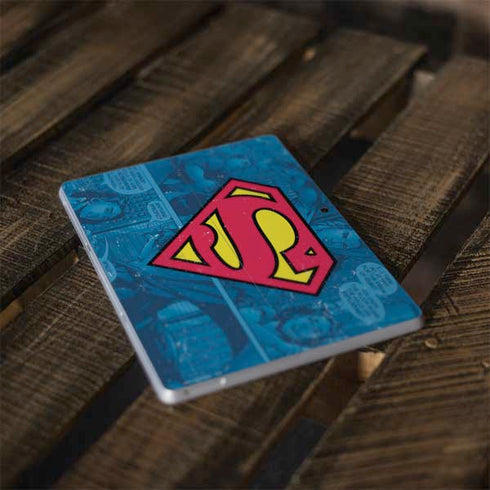 DC Comics Superman Logo Background Pattern Surface Go Skin