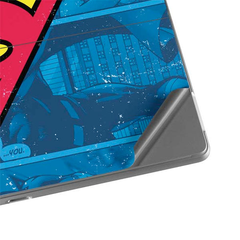 DC Comics Superman Logo Background Pattern Surface Pro 8 Skin
