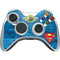DC Comics Superman Logo Background Pattern Xbox 360 Wireless Controller Skin