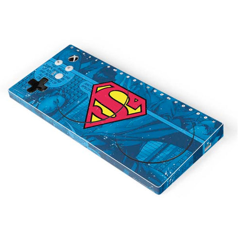 DC Comics Superman Logo Background Pattern Xbox Adaptive Controller Skin