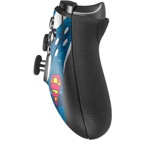 DC Comics Superman Logo Background Pattern Xbox Elite Wireless Controller Series 2 Skin