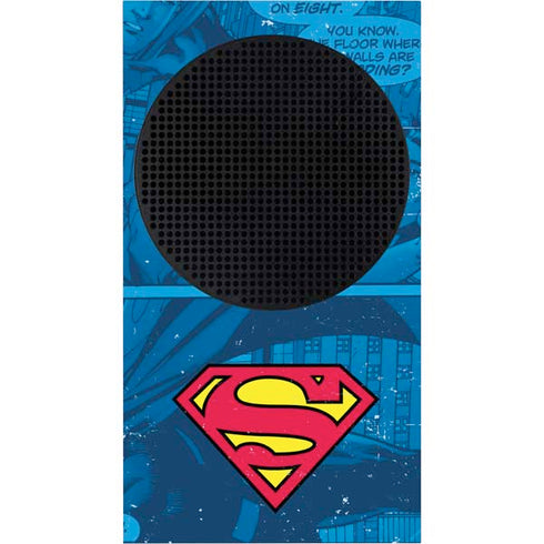 DC Comics Superman Logo Background Pattern Xbox Series S Bundle Skin