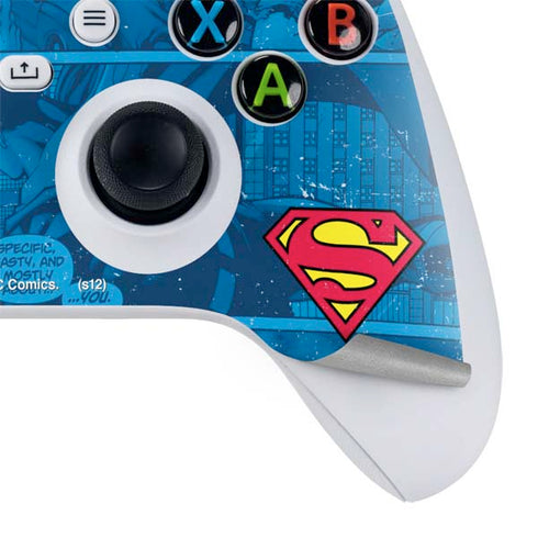 DC Comics Superman Logo Background Pattern Xbox Series S Bundle Skin
