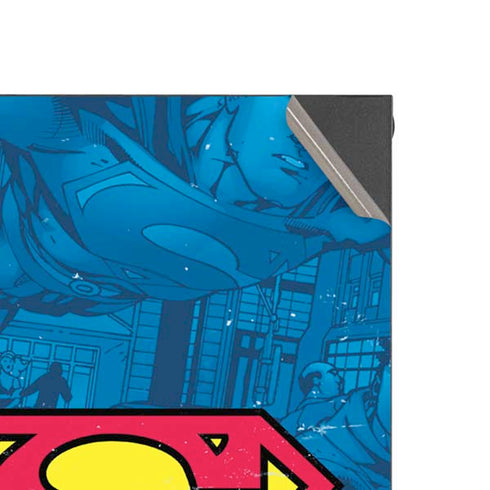DC Comics Superman Logo Background Pattern Xbox Series X Console Skin