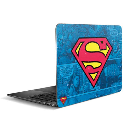 DC Comics Superman Logo Background Pattern Zenbook UX305FA 13.3in Skin