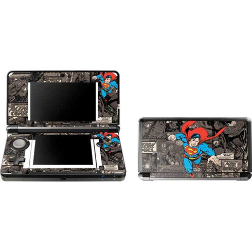 DC Comics Superman Vintage Action pose pattern 3DS (2011) Skin