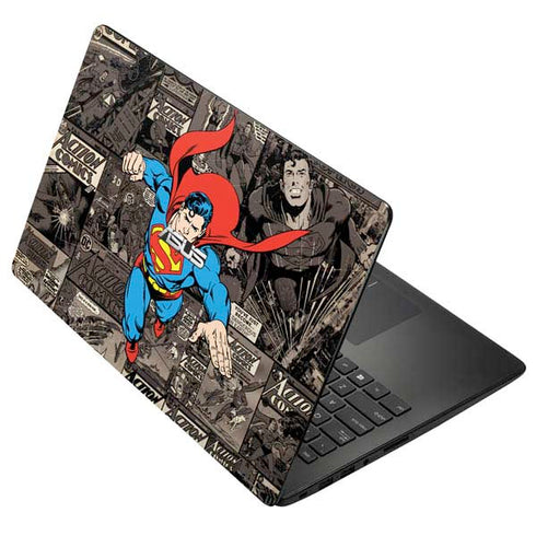 DC Comics Superman Vintage Action pose pattern Asus X502CA 15.6 Skin