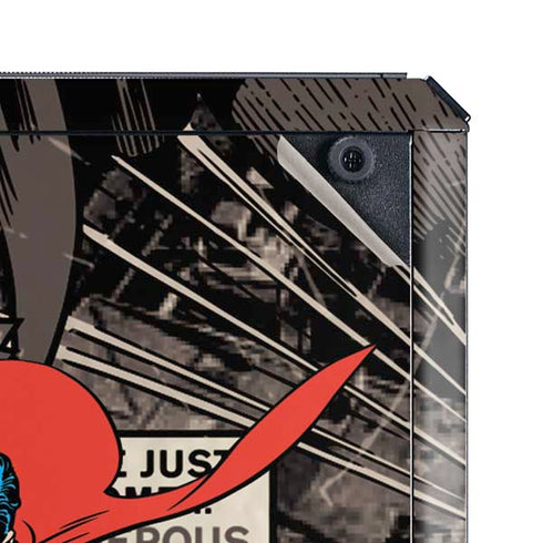 DC Comics Superman Vintage Action pose pattern Cooler Master MasterBox Q300L Mini Tower Skin