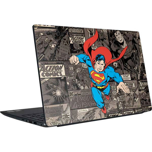 DC Comics Superman Vintage Action pose pattern Dell Vostro Skin