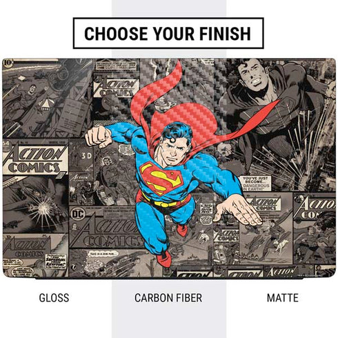 DC Comics Superman Vintage Action pose pattern Dell Vostro Skin