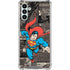 DC Comics Superman Vintage Action pose pattern Galaxy A13 5G Clear Case