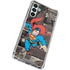 DC Comics Superman Vintage Action pose pattern Galaxy A13 5G Clear Case