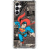 DC Comics Superman Vintage Action pose pattern Galaxy A14 5G Clear Case