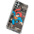 DC Comics Superman Vintage Action pose pattern Galaxy A14 5G Clear Case