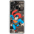 DC Comics Superman Vintage Action pose pattern Galaxy A21 Clear Case