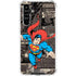 DC Comics Superman Vintage Action pose pattern Galaxy A54 5G Clear Case
