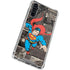 DC Comics Superman Vintage Action pose pattern Galaxy A54 5G Clear Case