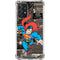 DC Comics Superman Vintage Action pose pattern Galaxy A72 5G Clear Case