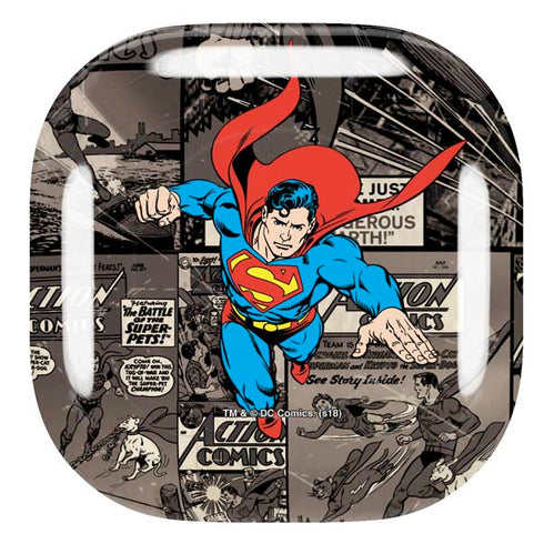 DC Comics Superman Vintage Action pose pattern Galaxy Buds Pro Skin
