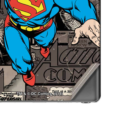 DC Comics Superman Vintage Action pose pattern Galaxy Note20 5G Skin