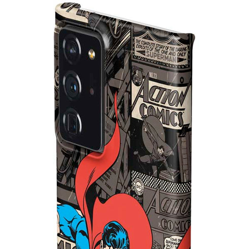 DC Comics Superman Vintage Action pose pattern Galaxy Note20 Ultra 5G Lite Case