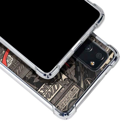 DC Comics Superman Vintage Action pose pattern Galaxy S20 FE Clear Case
