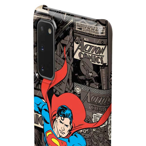 DC Comics Superman Vintage Action pose pattern Galaxy S20 Lite Case