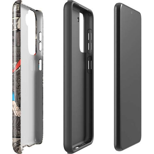 DC Comics Superman Vintage Action pose pattern Galaxy S21 FE Pro Case