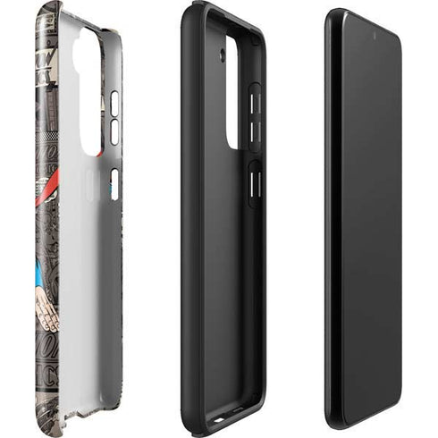 DC Comics Superman Vintage Action pose pattern Galaxy S22 Pro Case
