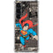 DC Comics Superman Vintage Action pose pattern Galaxy S23 Clear Case