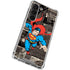 DC Comics Superman Vintage Action pose pattern Galaxy S23 Clear Case