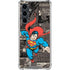 DC Comics Superman Vintage Action pose pattern Galaxy S23 FE Clear Case
