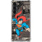 DC Comics Superman Vintage Action pose pattern Galaxy S23 Plus Clear Case