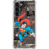 DC Comics Superman Vintage Action pose pattern Galaxy S23 Plus Clear Case