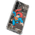 DC Comics Superman Vintage Action pose pattern Galaxy S23 Plus Clear Case