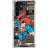 DC Comics Superman Vintage Action pose pattern Galaxy S24 Ultra Clear Case