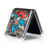 DC Comics Superman Vintage Action pose pattern Galaxy Z Flip5 5G Clear Case