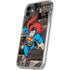 DC Comics Superman Vintage Action pose pattern iPhone 11 Clear Case