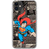 DC Comics Superman Vintage Action pose pattern iPhone 11 Clear Case