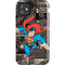 DC Comics Superman Vintage Action pose pattern iPhone 11 Impact Case