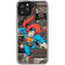 DC Comics Superman Vintage Action pose pattern iPhone 11 Pro Clear Case