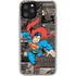 DC Comics Superman Vintage Action pose pattern iPhone 11 Pro Clear Case