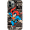 DC Comics Superman Vintage Action pose pattern iPhone 11 Pro Lite Case