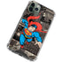 DC Comics Superman Vintage Action pose pattern iPhone 11 Pro Max Clear Case