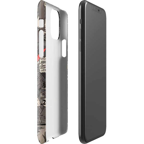 DC Comics Superman Vintage Action pose pattern iPhone 11 Pro Max Lite Case
