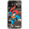 DC Comics Superman Vintage Action pose pattern iPhone 12 Clear Case